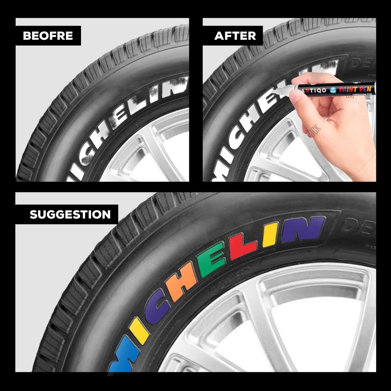 Paint Pens for Grip tape, Tire, Helmet, Fender